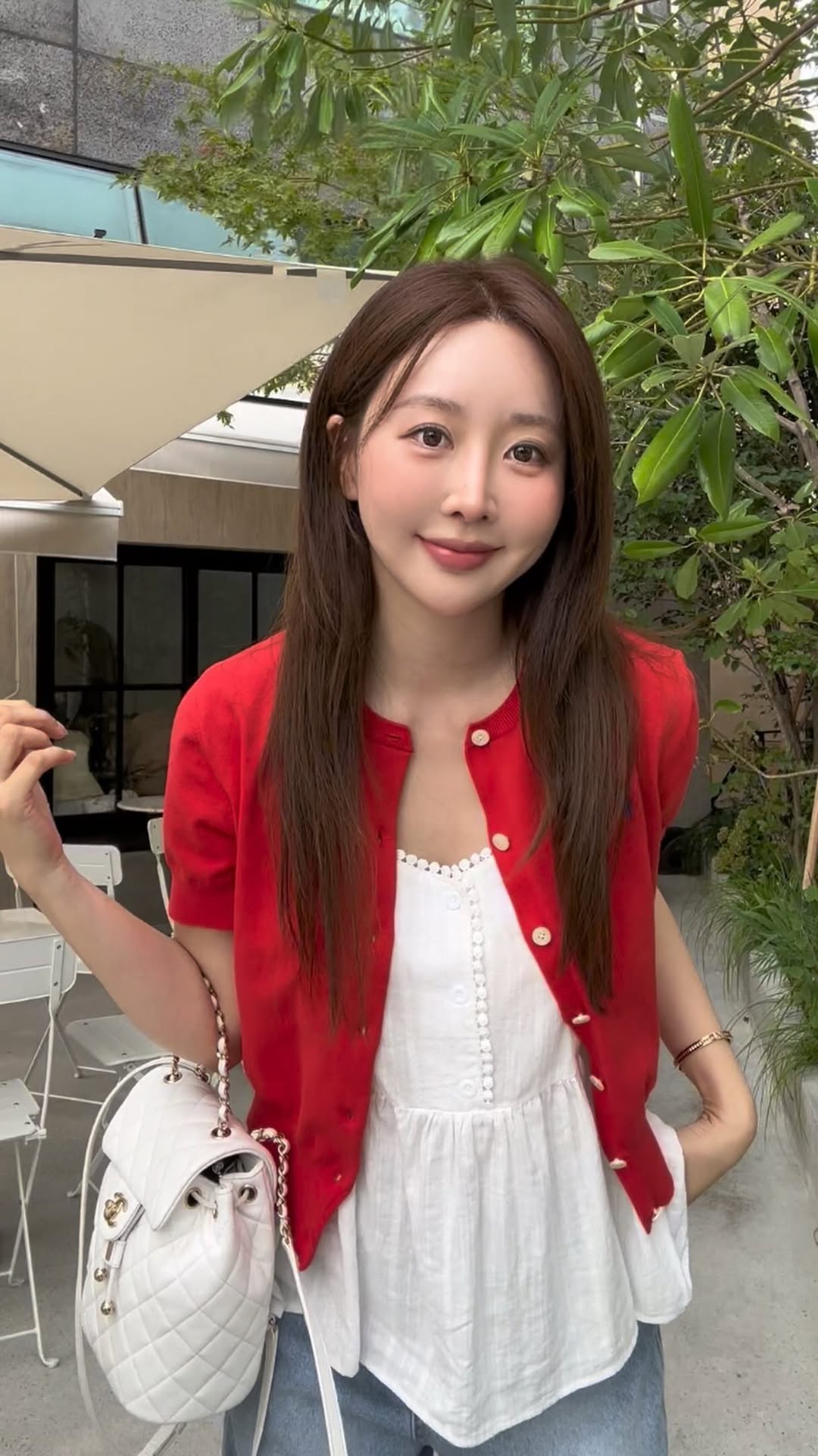 폴로 반팔 가디건