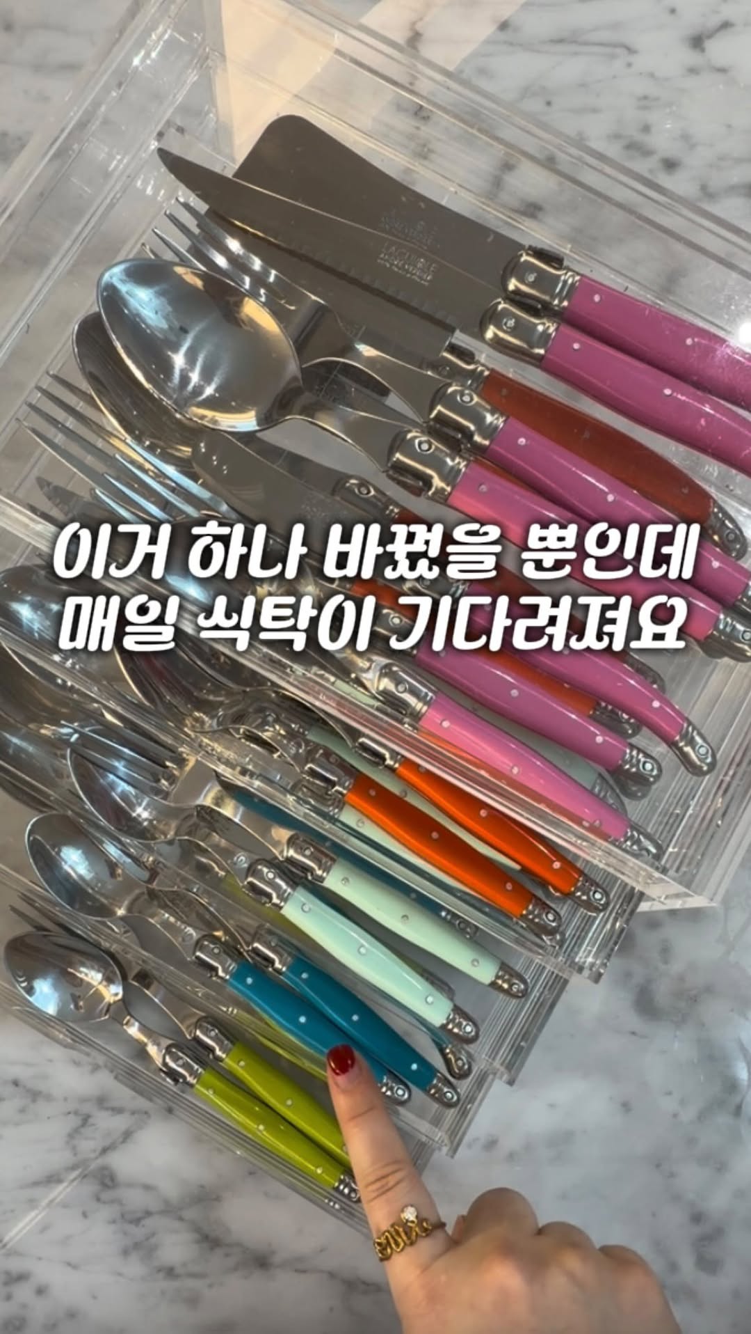안드레 베르디에 라귀올 커트러리 및 옻칠 젓가락