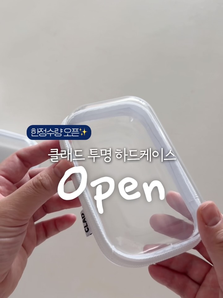 투명 하드케이스 오거나이저
