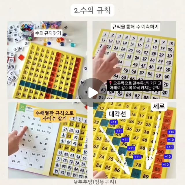 수배열판/곱셈타일즈/수모형/분수막대